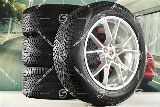 20" koła zimowe Cayenne S COUPE, komplet, felgi 9J x 20 ET50 + 10,5J x 20 ET55 + opony zimowe Pirelli 255/55 R20 + 295/45 R20, z czujnikami ciśnienia