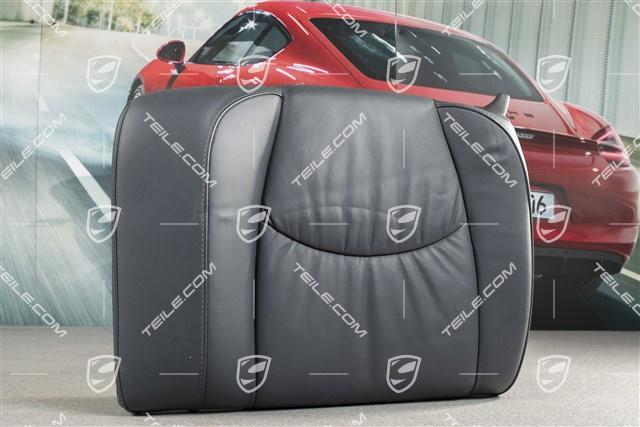 Oparcie tylne, Coupe/Targa, Fałdowana Skóra, Sea blue, L