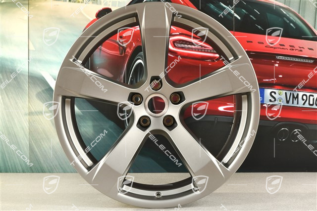 20" Felge "Macan Sport" 10J x 20 ET19, platinum seidenmatt
