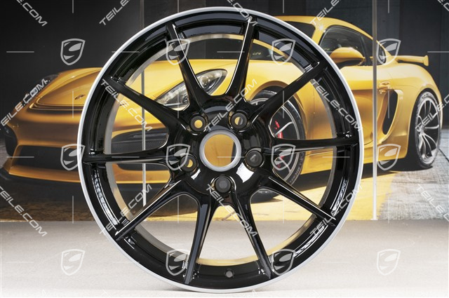 19-inch Boxster Spyder wheel set, special Black Edition model, 10J x 19 ET42 + 8,5J x 19 ET55