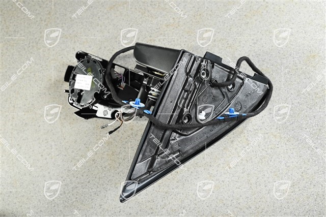 Spiegelfuß, elektrisch anklappbar, el. einstellbar, separat beheizbar, Ein & Ausstiegskomfortbeleuchtung, R