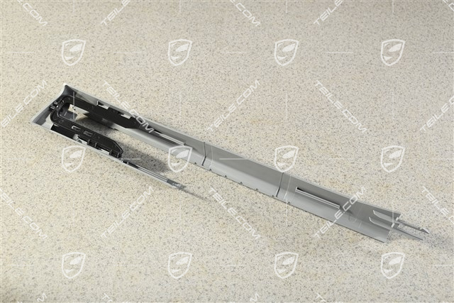 Obudowa szyny  fotela przedniego, przednia, szara / Steel Grey, L