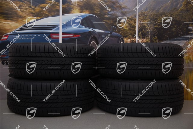 19" Cayenne Turbo Sommerräder Satz, 4x Felgen 8,5 J x 19 ET 59 + 4x Reifen 265/50 R 19 110Y XL, mit RDK. ca. 900 Km.