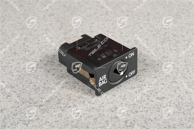 Włącznik poduszek bezpieczeństwa / Airbag, Czarna satyna