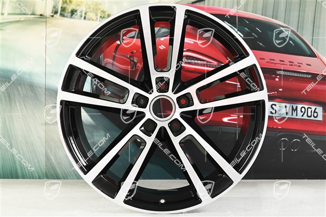 22" Felga Sport Design, 11,5J x 22 ET52, czarny wysoki połysk