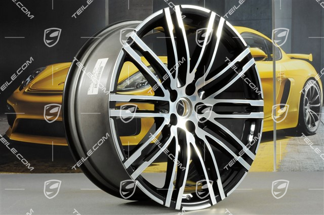 21" Felgensatz Turbo III, Felgen 10J x 21 ET19 + 9J x 21 ET26, schwarz hochglanz