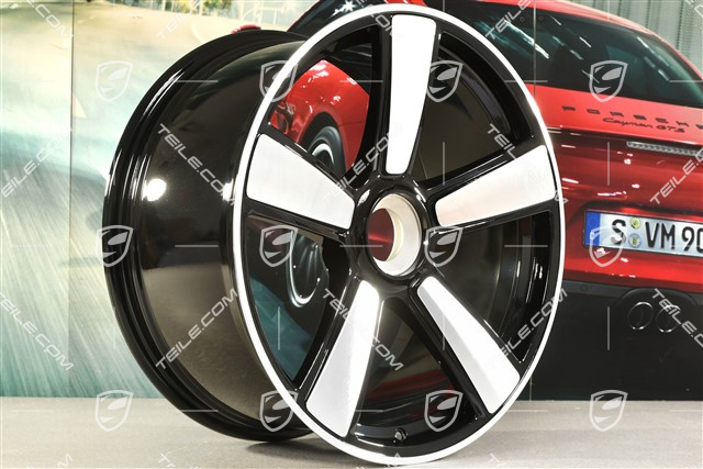 20-inch Sport Classic wheel rim, central wheel lock, 9,5J x 20 ET44, black high gloss