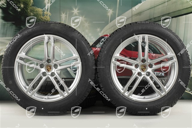 19-inch "Macan Sport" winter wheels set, rims 8,5J x 19 ET21 + 9J x 19 ET21, Dunlop winter tyres 235/55 R19 + 255/50 R19, with TPMS