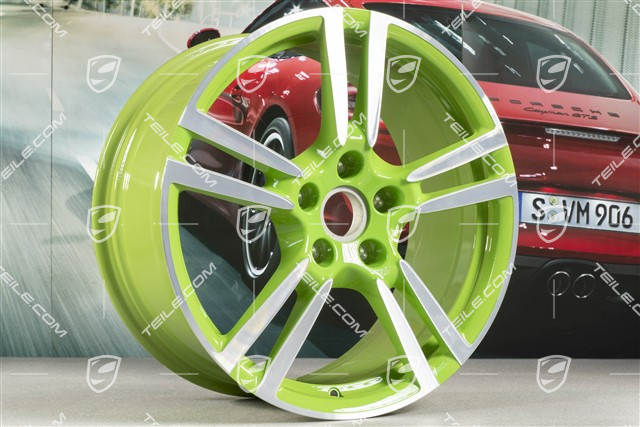 20-inch Turbo II wheel, 9,5 J x 20 ET65, Lizard green