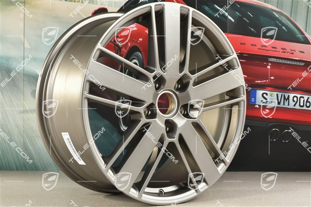 20-inch wheel rim Panamera Design 2, 9,5J x 20 ET71, Platinum satin-matt
