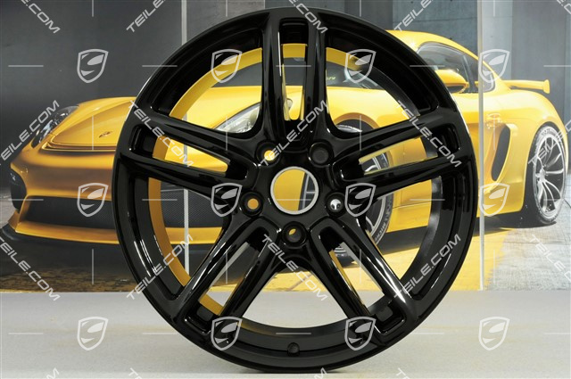 19-inch Panamera TURBO wheel set, 10J x 19 ET61 + 9J x 19 ET60, black high gloss
