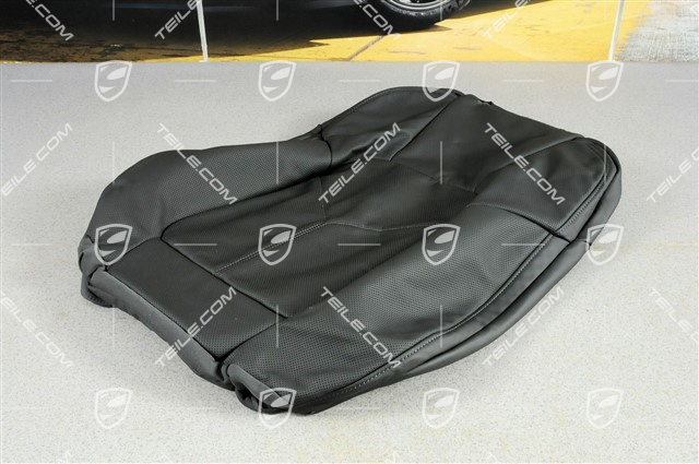 Lehnenbezug, Komfortsitz, Glattleder für Klimasitze, schwarz, L Lehnenbezug, Komfortsitz, Glattleder für Klimasitze, schwarz, L