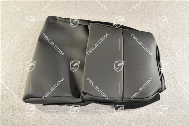 Tapicerka siedziska fotela, fotel kubełkowy, skóra, czarna