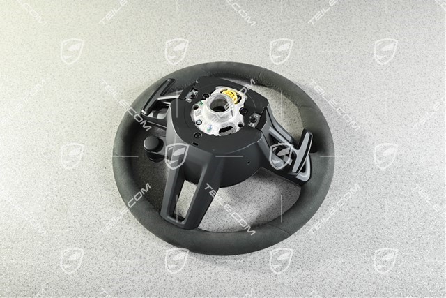 Multifunktionslenkrad, PDK, Sport Chrono Paket Plus, Alcantara Race-Tex / Carbon, Schwarz