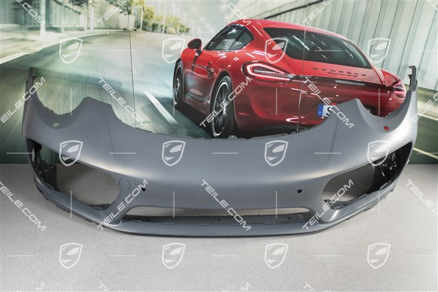 Zderzak przedni, Turbo, facelift MK2, z otworami na czujniki parkowania i spryskiwacze reflektorów