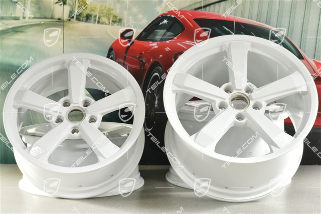19+20" wheel rim set Dakar, rims: front 8J x 19 ET38 + rear 11,5J x 20 ET68, white