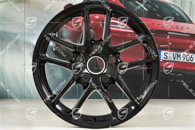 17-inch Cayman wheel, 8J x 17 ET40, black high gloss