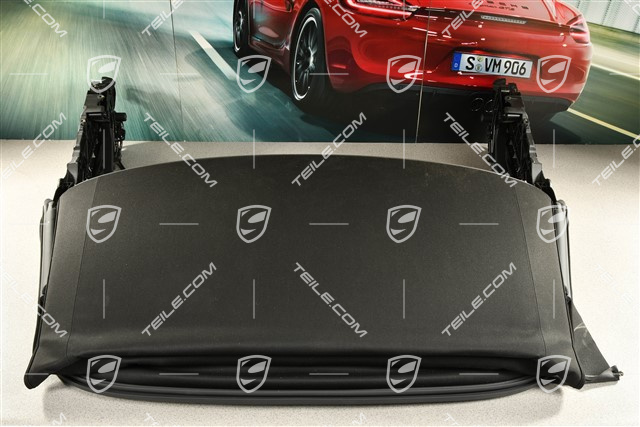 Convertible top, complete, black