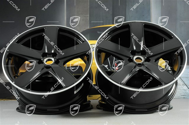 21" Sport Classic Felgensatz, 9J x 21 ET26 + 10J x 21 ET19, in Schwarz