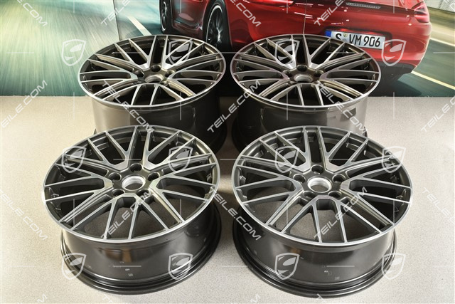 20+21" Komplet felg Turbo V, felgi: przednie 9J x 20 ET41 + tylne 11,5J x 21 ET67