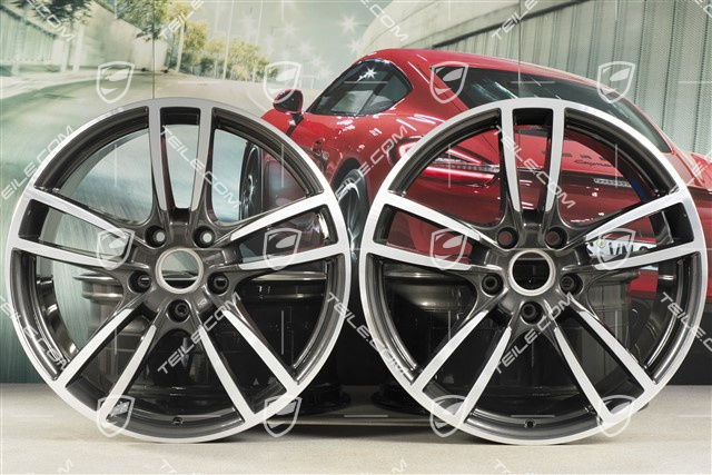 20" komplet felg Cayenne Sport, 10,5J x 20 ET64 + 9J x 20 ET50,