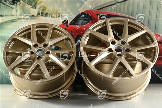 21" komplet felg Panamera Sport Design, 9,5J x 21 ET71 + 11,5J x 21 ET69, neodyme