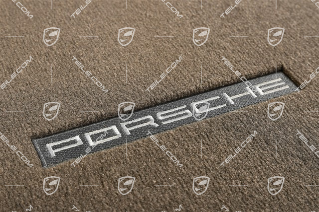 Fußmattensatz vorne (L+R), Achatgrau