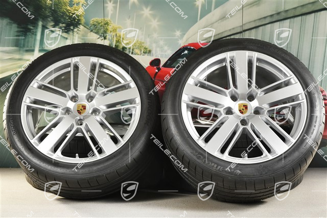 20-inch Panamera Design 2 summer wheel set, rims 9,5J x 20 ET71 + 11,5J x 20 ET68 + Hankook summer tires 275/40 ZR20 + 315/35 ZR20, with TPM