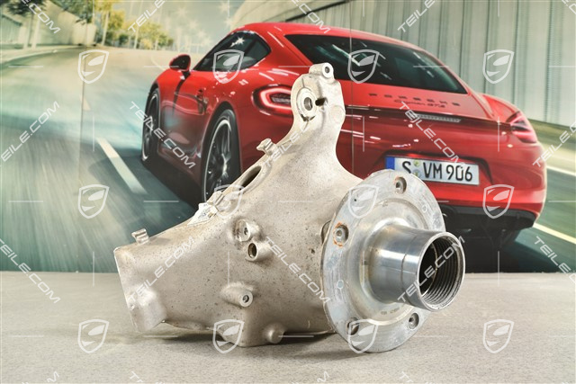 Front suspension steering knuckle / hub carrier, with rear axle steering, central lock R, KPL