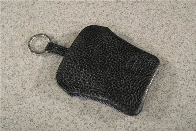 Key Case / Key pouch, plaid, blue checked