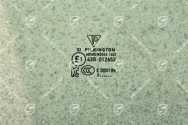 Door window glass, Coupe, R