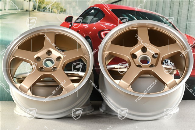 20" Felgensatz "25 Jahre Boxster", 8,5J x 20 ET57 + 10,5J x 20 ET47, neodyme