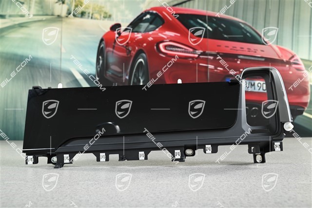 Dashboard trim / moulding, Black / silver shade, R