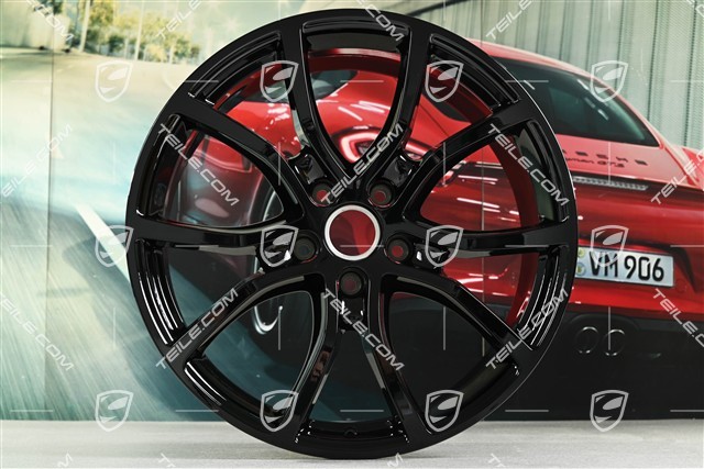 21-inch wheel rim, Exclusive Design, 9,5J x 21 ET46, black high gloss