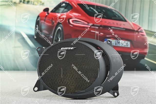 Kratka osłaniająca głośnik w tapicerce drzwi, czarna, L=R