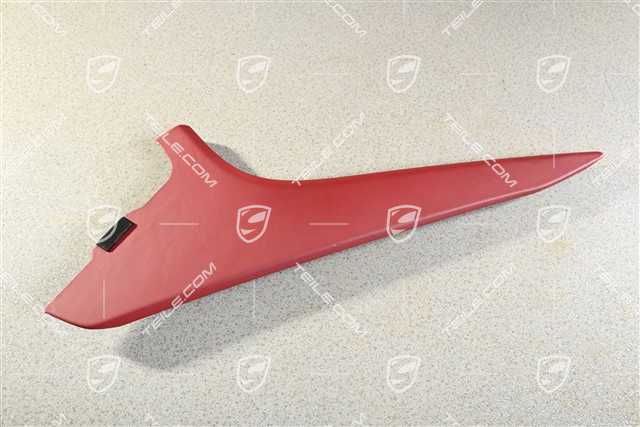 Mittelkonsole, Blende, Leder, seitlich, Bordeauxrot, L