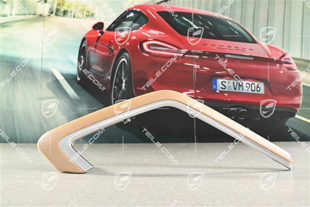 Skórzany Uchwyt / rączka tapicerki drzwi, L (do obszycia)