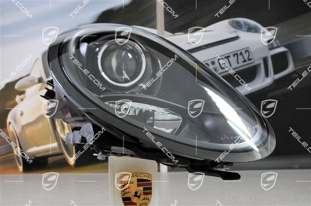 Headlight with dynamic curve light, black, R