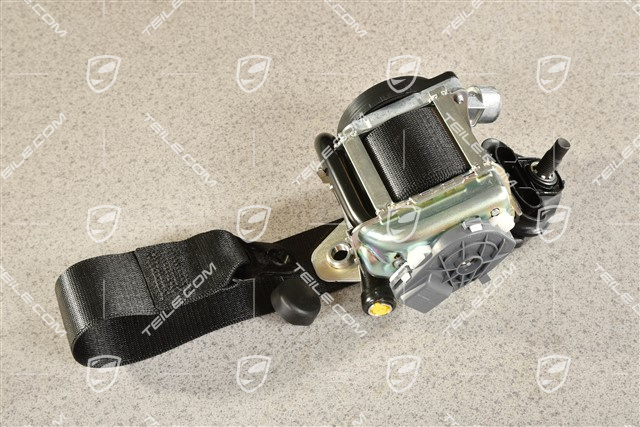 Seat belt, Coupé / Targa, front, black, USA, L=R