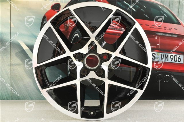 20-inch wheel rim Taycan Turbo Sport Aero, 11J x 20 ET60, black high gloss + glossy surface