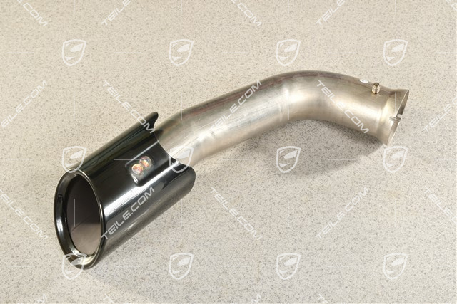 Tail pipe, outer, black, R
