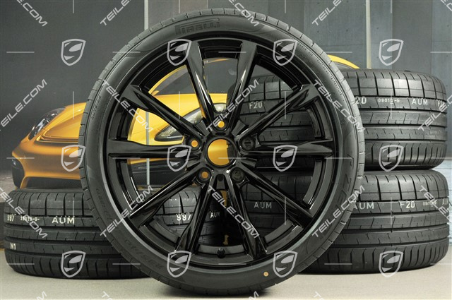 19" komplet kół letnich Boxster S, felgi 8J x 19 ET57 + 10J x 19 ET45, opony letnie Pirelli P Zero 235/40 R19 + 265/40 R19