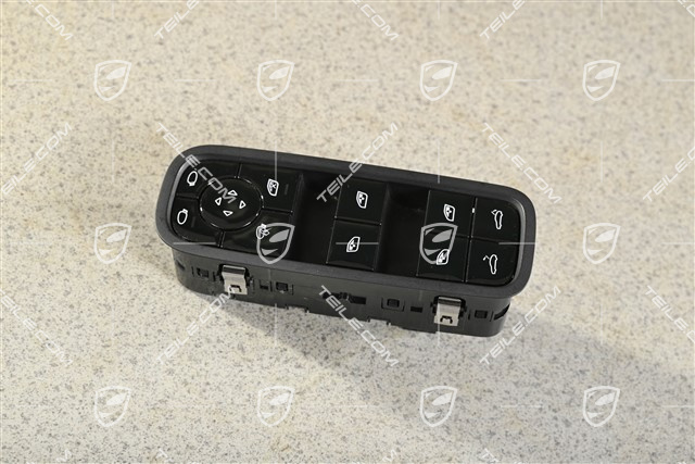 Fensterheber Schalter, Fahrerseite, Schwarz-hochglanz