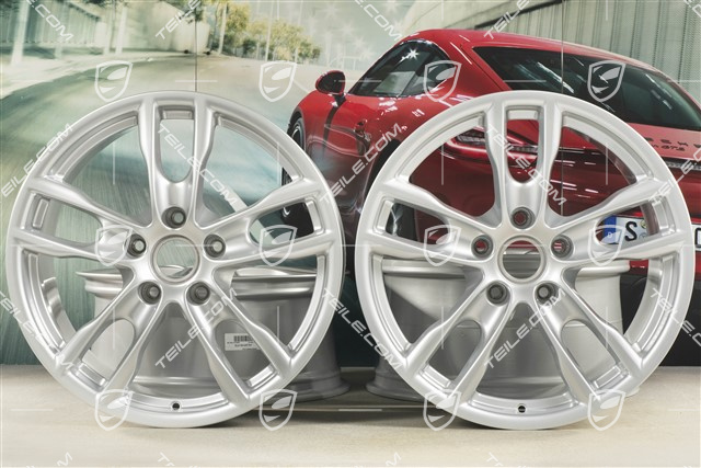 19" Komplet felg Boxster S III, 8J x 19 x ET 57 + 9,5J x 19 x ET 45