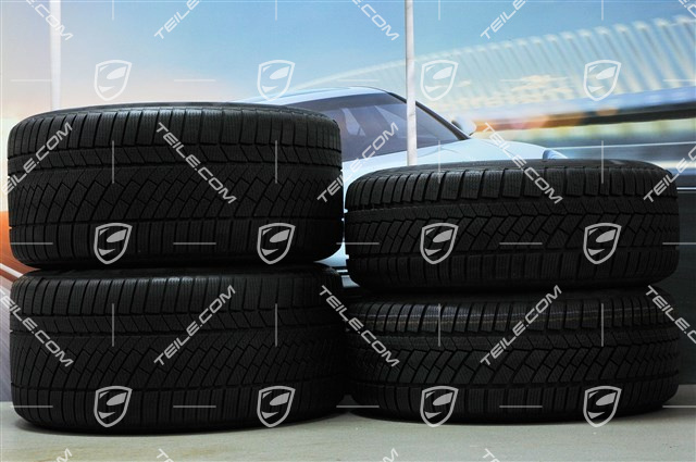 19" Komplet kół zimowych Carrera, felgi 8,5J x 19 ET54 + 11J x 19 ET48 + opony zimowe Continental 235/40 R19 + 295/35 R19, z czujnikami ciśni