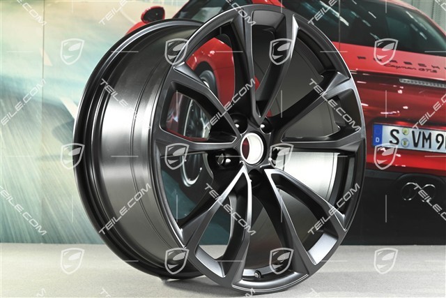 19" Felgensatz Macan Design, 8,5J x 19 ET21 + 9J x 19 ET21, schwarz seidenmatt