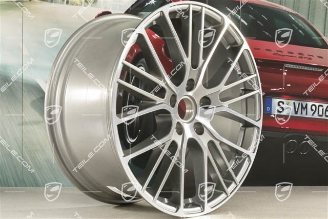 21" Panamera Exclusive Design Sport Felge, 10,5J x 21 ET71, in Platinsilber-Metallic