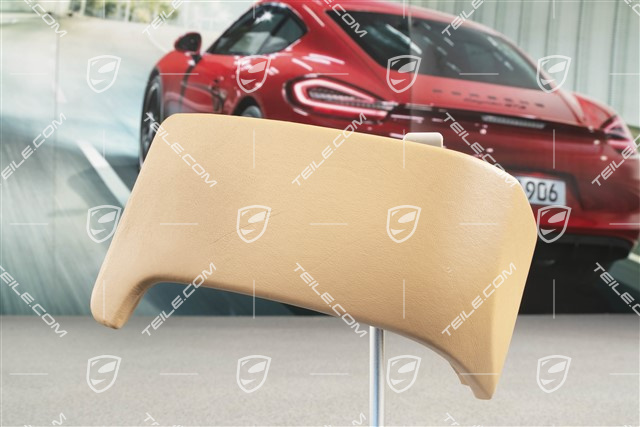 Osłona boczna schowka na rękawiczki, Skóra, Beżowa