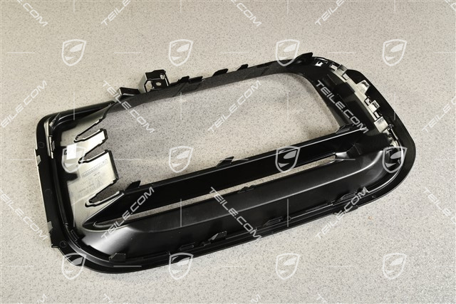 Boczna kratka zderzaka przedniego, czarna wysoki połysk, Sport Design, L