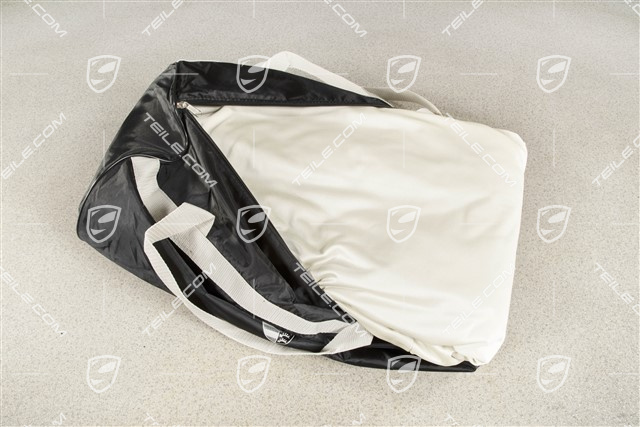 Pokrowiec na samochód, do użytku wewnętrznego, Kolorwy herb czarne napisy